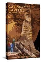 Carlsbad Caverns National Park, New Mexico - Rock of Ages-Lantern Press-Stretched Canvas