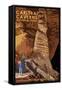 Carlsbad Caverns National Park, New Mexico - Rock of Ages-Lantern Press-Framed Stretched Canvas