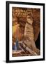 Carlsbad Caverns National Park, New Mexico - Rock of Ages-Lantern Press-Framed Art Print