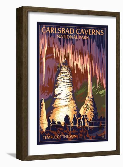 Carlsbad Caverns National Park, New Mexico - Temple of the Sun-Lantern Press-Framed Art Print