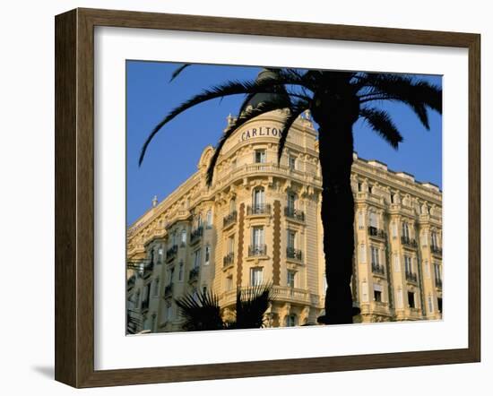 Carlton Hotel, Boulevard De La Croisette, Cannes, Alpes-Maritimes, French Riviera, Provence, France-Bruno Barbier-Framed Photographic Print