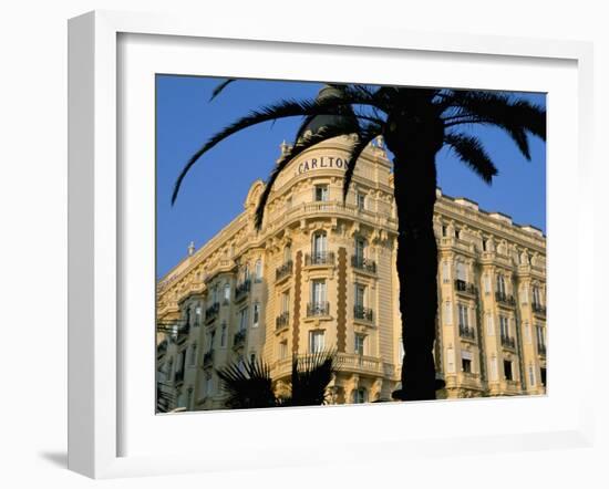 Carlton Hotel, Boulevard De La Croisette, Cannes, Alpes-Maritimes, French Riviera, Provence, France-Bruno Barbier-Framed Photographic Print