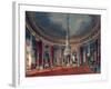 Carlton House, the Circular Room, from Pyne's 'Royal Residences', published 1818-William Henry Pyne-Framed Giclee Print