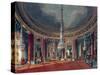 Carlton House, the Circular Room, from Pyne's 'Royal Residences', published 1818-William Henry Pyne-Stretched Canvas