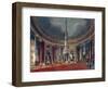 Carlton House, the Circular Room, from Pyne's 'Royal Residences', published 1818-William Henry Pyne-Framed Giclee Print