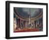 Carlton House, the Circular Room, from Pyne's 'Royal Residences', published 1818-William Henry Pyne-Framed Giclee Print