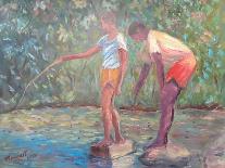 Fishing, 2014 (oil on canvas)-Carlton Murrell-Giclee Print