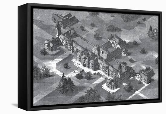 Carmarthen County Lunatic Asylum, South Wales-Peter Higginbotham-Framed Stretched Canvas