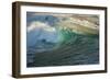 Carmel Beach, California, Bird Flying in Breaking Wave-Sheila Haddad-Framed Photographic Print