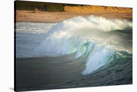 Carmel Beach, California, Breaking Wave-Sheila Haddad-Stretched Canvas