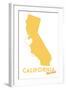 Carmel, California - State Outline and Heart-Lantern Press-Framed Art Print