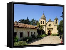 Carmel Mission Basilica, Founded in 1770, Carmel-By-The-Sea, California, USA-Westwater Nedra-Framed Stretched Canvas