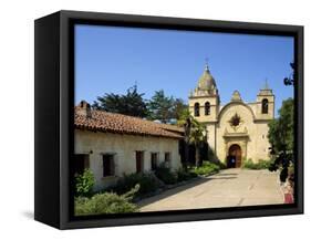 Carmel Mission Basilica, Founded in 1770, Carmel-By-The-Sea, California, USA-Westwater Nedra-Framed Stretched Canvas