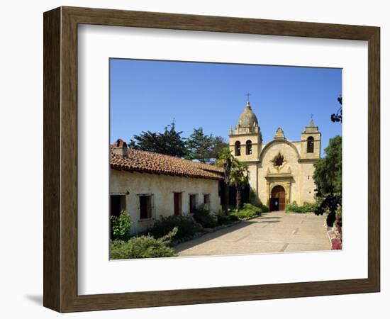 Carmel Mission Basilica, Founded in 1770, Carmel-By-The-Sea, California, USA-Westwater Nedra-Framed Photographic Print