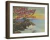 Carmel, Monterey, & Pacific Grove, CA - Welcomes-Lantern Press-Framed Art Print