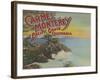 Carmel, Monterey, & Pacific Grove, CA - Welcomes-Lantern Press-Framed Art Print