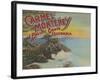 Carmel, Monterey, & Pacific Grove, CA - Welcomes-Lantern Press-Framed Art Print