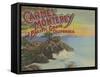 Carmel, Monterey, & Pacific Grove, CA - Welcomes-Lantern Press-Framed Stretched Canvas