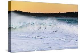 Carmel Waves I-Lee Peterson-Stretched Canvas