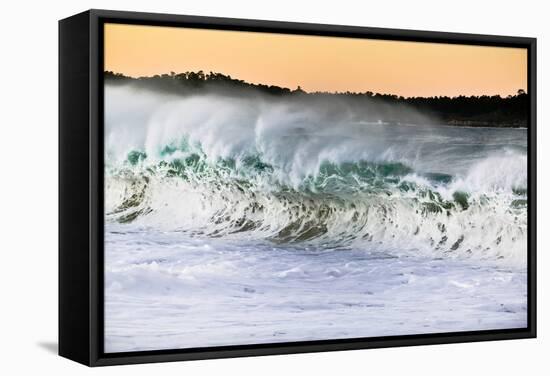 Carmel Waves II-Lee Peterson-Framed Stretched Canvas