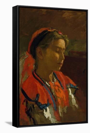 Carmelita Requena.-Thomas Eakins-Framed Stretched Canvas