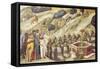 Carmelites Praying, Detail from Dais of Carmine Altarpiece-Pietro Lorenzetti-Framed Stretched Canvas