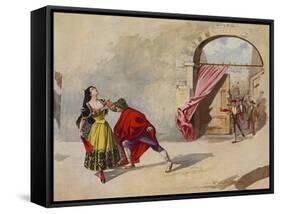 Carmen, Act IV Scene II-William De Leftwich Dodge-Framed Stretched Canvas