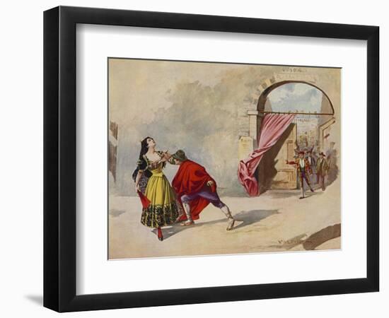 Carmen, Act IV Scene II-William De Leftwich Dodge-Framed Giclee Print