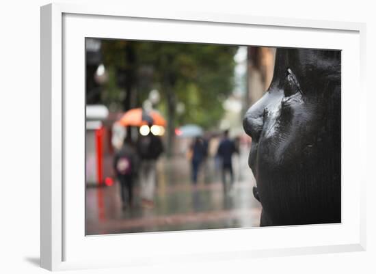 Carmen Awake street sculpture by Antonio Lopez, Bilbao, Biscay Province, Basque Country Region,...-null-Framed Photographic Print