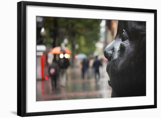 Carmen Awake street sculpture by Antonio Lopez, Bilbao, Biscay Province, Basque Country Region,...-null-Framed Photographic Print