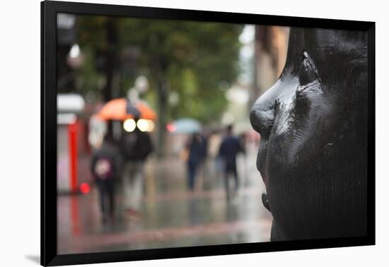 Carmen Awake street sculpture by Antonio Lopez, Bilbao, Biscay Province, Basque Country Region,...-null-Framed Photographic Print