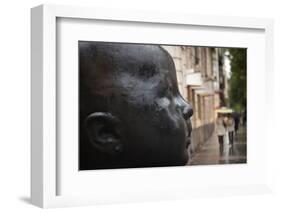 Carmen Awake street sculpture by Antonio Lopez, Bilbao, Biscay Province, Basque Country Region,...-null-Framed Photographic Print