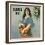 Carmen- California - Citrus Crate Label-Lantern Press-Framed Premium Giclee Print