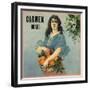 Carmen- California - Citrus Crate Label-Lantern Press-Framed Premium Giclee Print