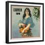 Carmen- California - Citrus Crate Label-Lantern Press-Framed Art Print