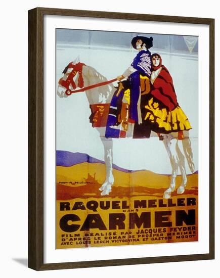 Carmen De Jacquesfeyder Avec Raquel Meller 1926-null-Framed Photo