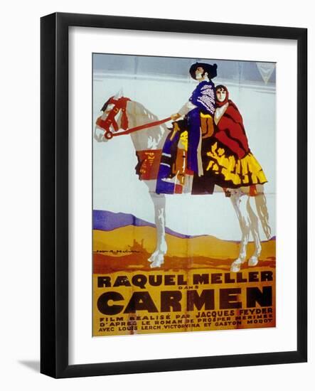 Carmen De Jacquesfeyder Avec Raquel Meller 1926-null-Framed Photo