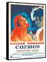 Carmen, French poster, Viviane Romance, Jean Marais, 1945-null-Framed Stretched Canvas