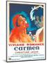 Carmen, French poster, Viviane Romance, Jean Marais, 1945-null-Mounted Art Print