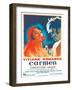 Carmen, French poster, Viviane Romance, Jean Marais, 1945-null-Framed Art Print