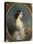 Carmen-Ida Aguado (1847-1880)-Franz Xaver Winterhalter-Stretched Canvas