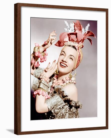 Carmen Miranda, ca. early 1940s-null-Framed Photo