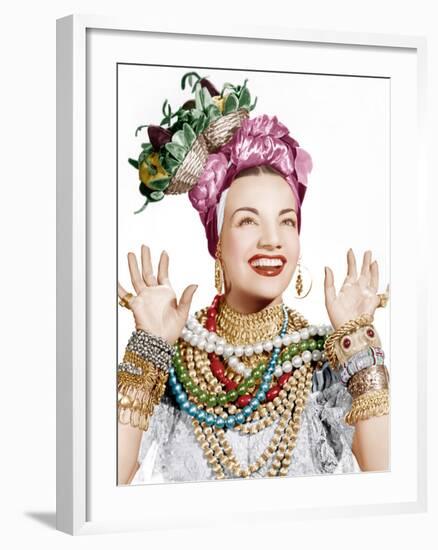 Carmen Miranda, ca. late 1940s-null-Framed Photo