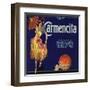 Carmencita Brand - Fullerton, California - Citrus Crate Label-Lantern Press-Framed Art Print