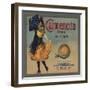 Carmencita Brand - Fullerton, California - Citrus Crate Label-Lantern Press-Framed Art Print