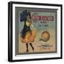 Carmencita Brand - Fullerton, California - Citrus Crate Label-Lantern Press-Framed Art Print