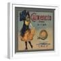 Carmencita Brand - Fullerton, California - Citrus Crate Label-Lantern Press-Framed Art Print