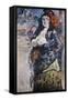 Carmencita (Portrait of Charlotte Berend-Corinth in Spanish Dres)-Lovis Corinth-Framed Stretched Canvas