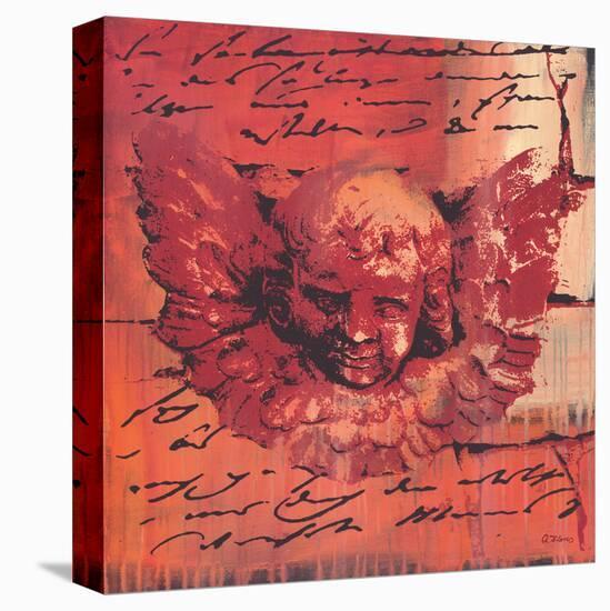 Carmesin Letter of an Angel-Anna Flores-Stretched Canvas