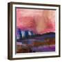 Carmine Skies  II-Marabeth Quin-Framed Art Print